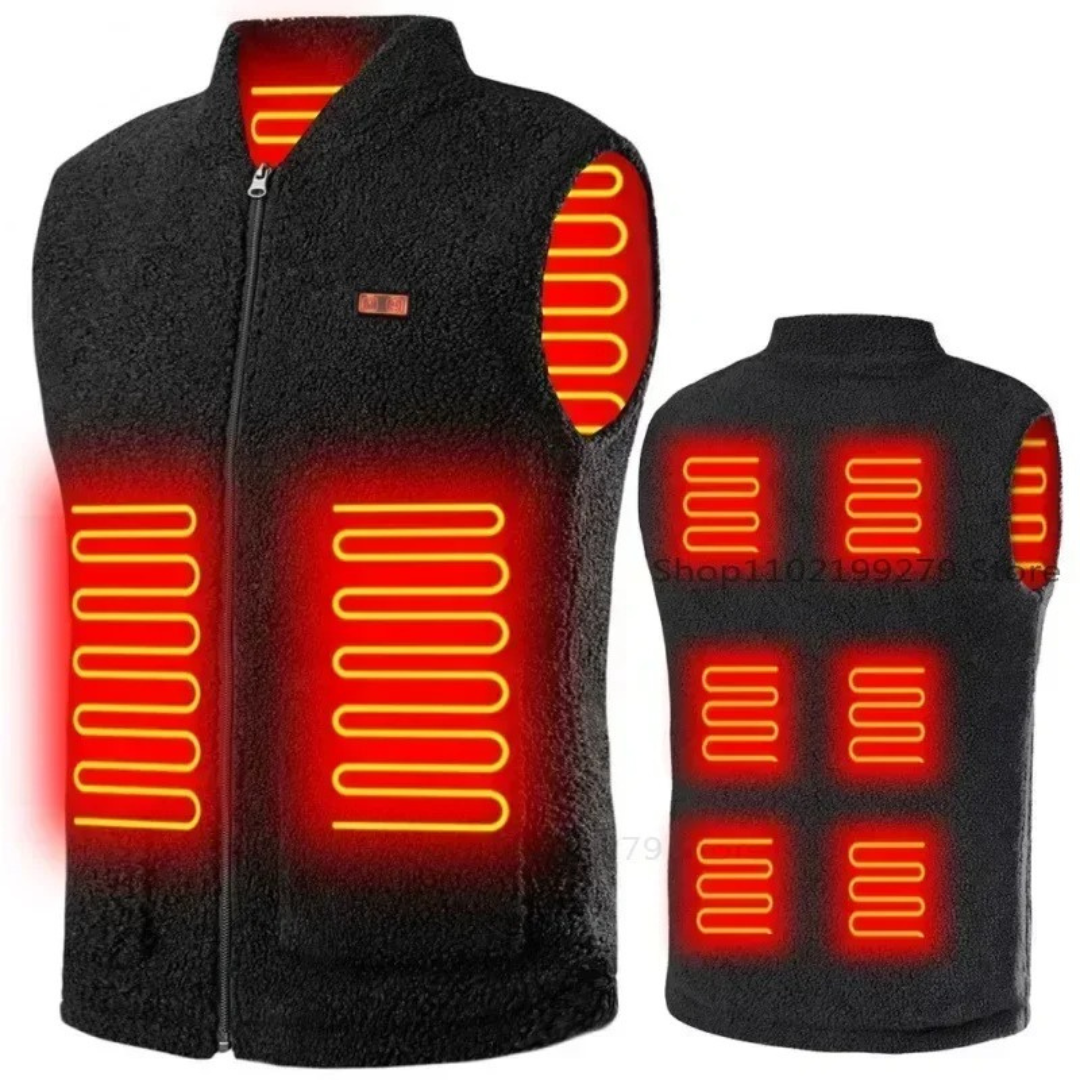 Heated Vest with 3 Temperature Settings & USB-C Power | Men's Electric Warming Gilet for Winter Outdoor Work | Rechargeable Washable Body | Thomler