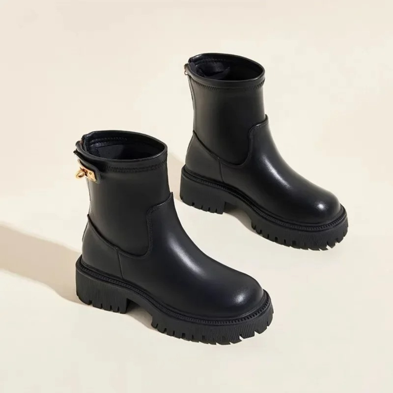 Women's Side-Zip Ankle Boots – Sleek Low-Profile Design for Everyday Wear | Thomler
