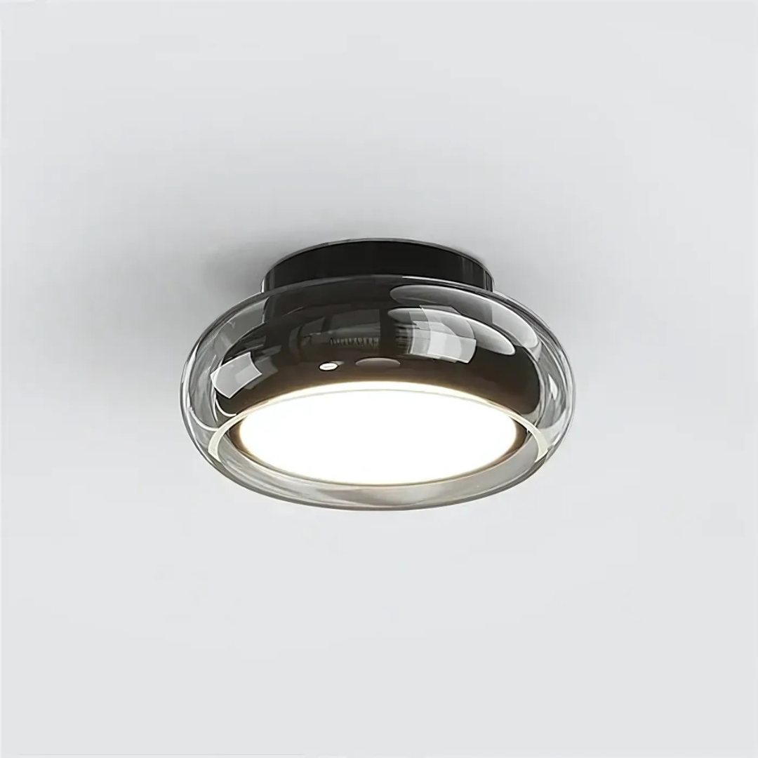 Ceiling Lamp Glass 24W Amber 30.0 cm Warm White Living Room Hallway Retro Modern Lighting Fixture | Thomler