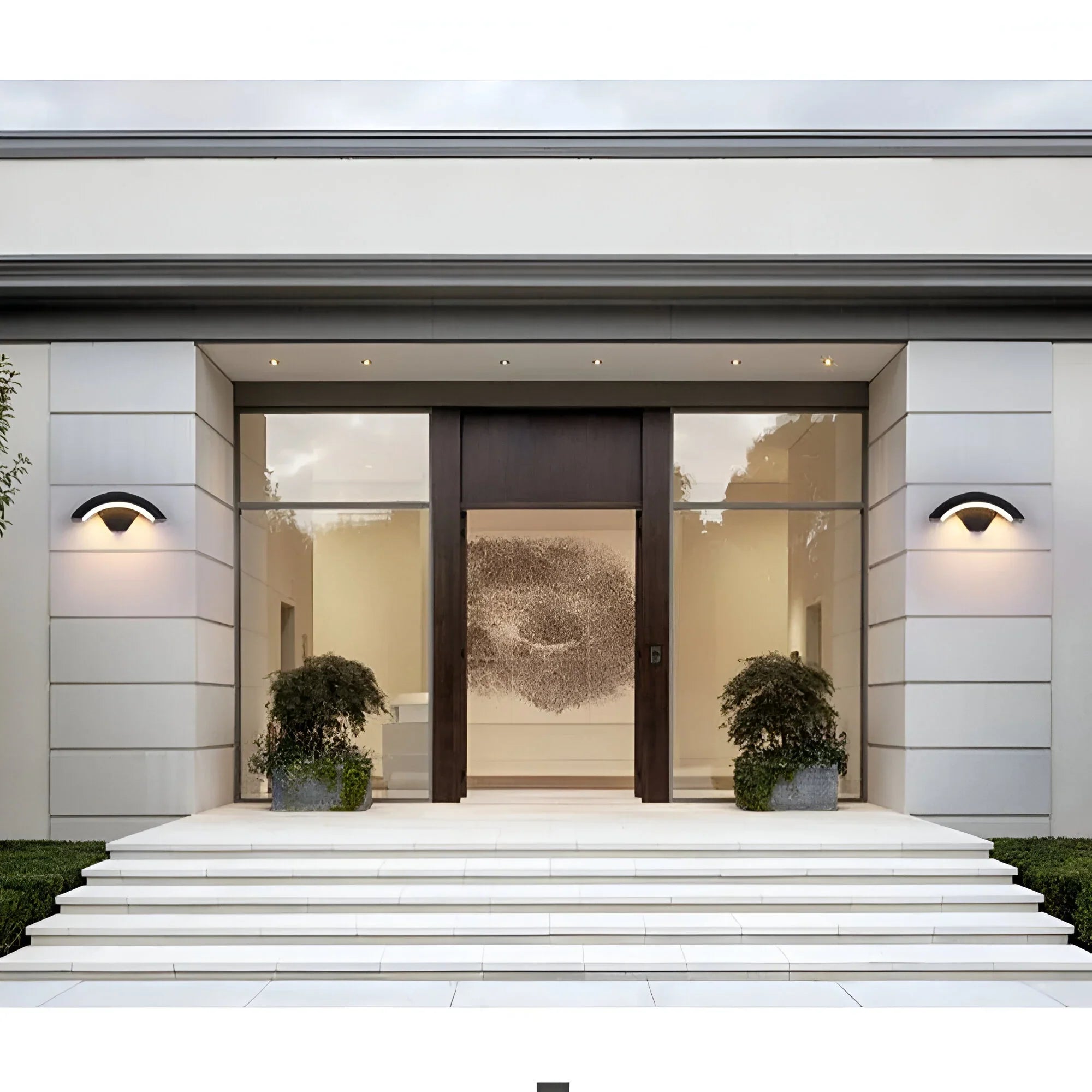 Outdoor Security Light with Motion Sensor | Weather-Resistant LED Wall Sconce for Porch, Patio & Entryway | 18W Automatic Dusk-to-Dawn | Thomler