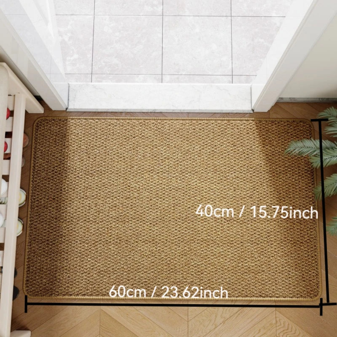 Indoor Outdoor Jute Look Doormat with Non-Slip Backing for Entryway Hall Porch Patio Balcony Veranda | Thomler