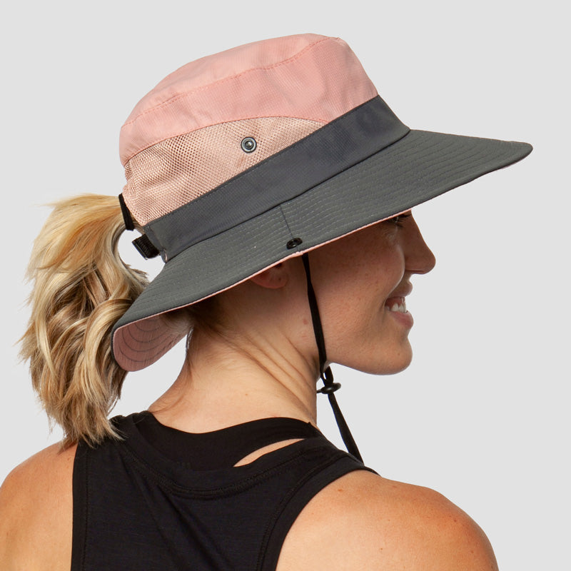 Foldable Wide Brim Sun Hat with UPF 50+ Protection & Ponytail Opening for Women | Thomler