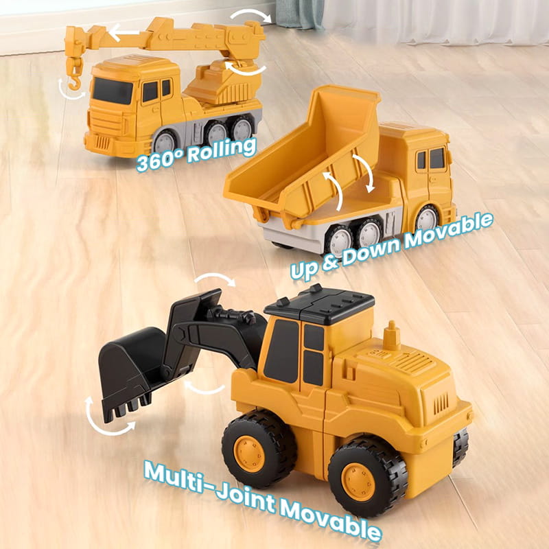 MagnaBuild – Kreatives Magnet-Baufahrzeug-Set | 50% RABATT