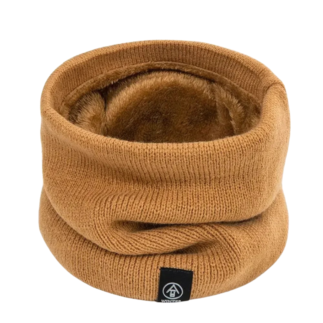 Fleece-Lined Knit Neck Warmer – Thermal Double-Layer Winter Scarf Gaiter for Cold Weather Running Hiking Commuting | 2-Pack Unisex Neck Wrap | Thomler