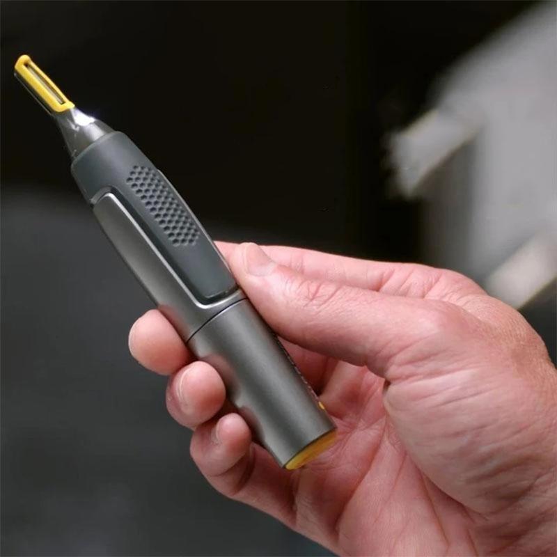 Precision Hair Trimmer with LED Light & Ultra-Thin Titanium Blades for Nose Ear Eyebrow Detailing | Thomler