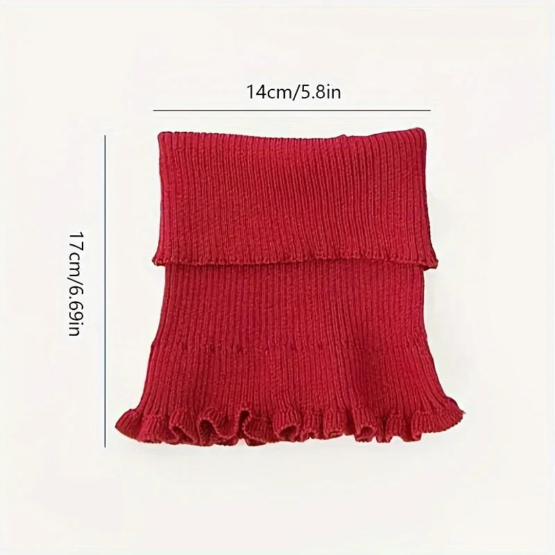 Faux Cashmere Turtleneck Collar Wrap – Soft Detachable Neck Warmer for Layering & Cold Weather Style | Thomler