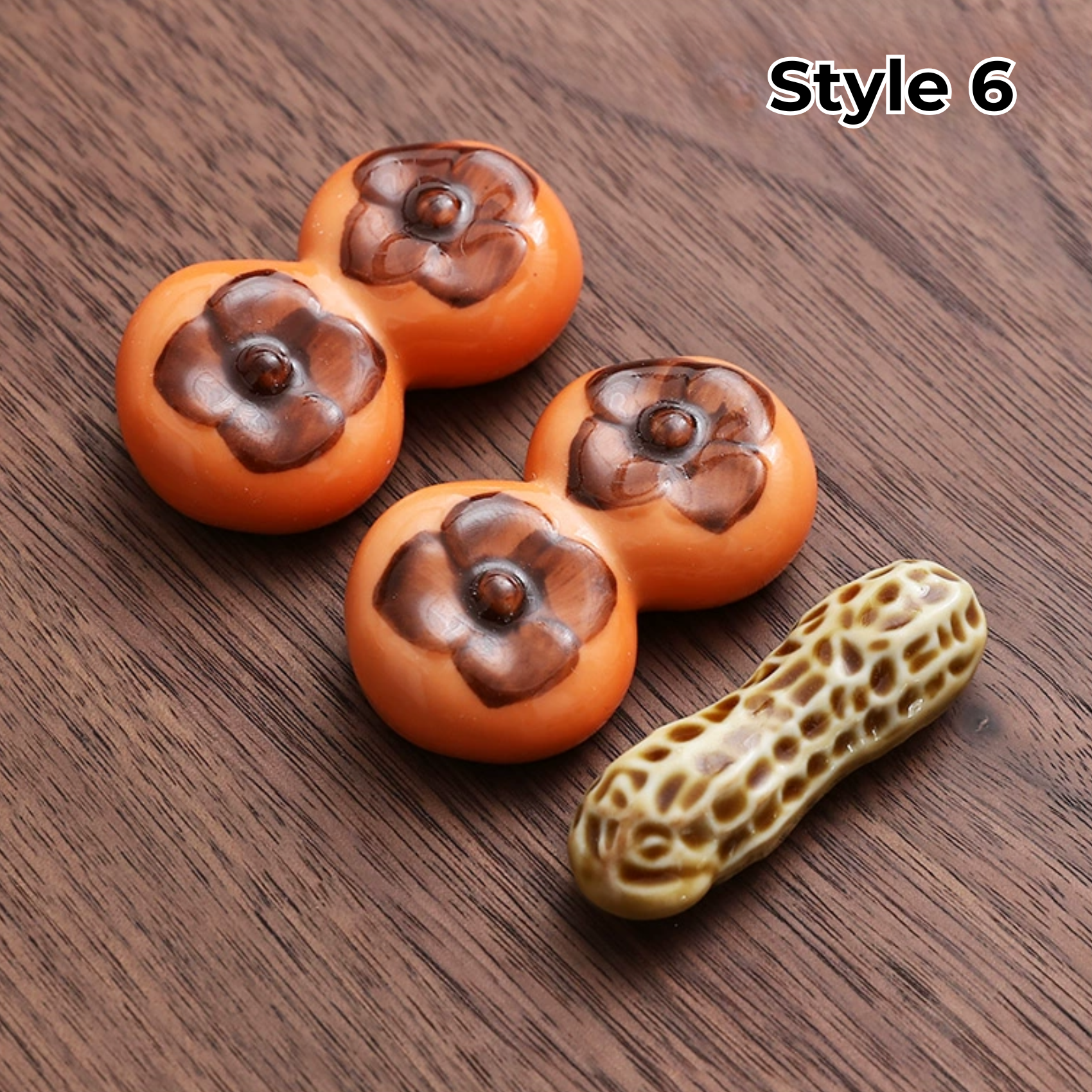 Porcelain Utensil Holders with Animal and Fruit Designs for Asian Dining – Set of 3 Decorative Tabletop Rests | Thomler