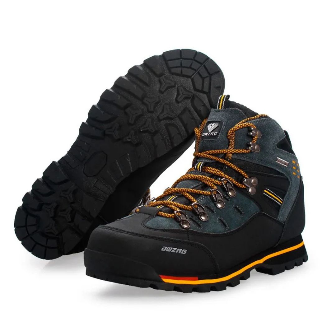 Men's Waterproof Hiking Boots with Non-Slip Rubber Sole – Mid-Ankle Trekking Shoes for Winter Trail Walking, Outdoor Adventures & Mountain | Thomler