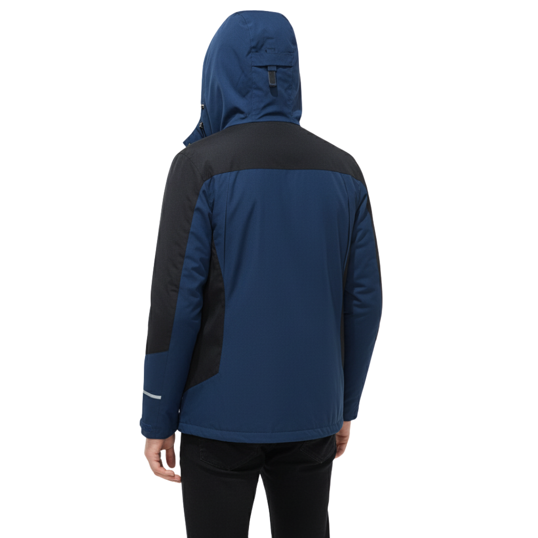 Men's Windproof Rain Shell Jacket with Removable Hood for Hiking, Camping & Outdoor Adventures – Waterproof Lightweight Expedition Coat | Thomler