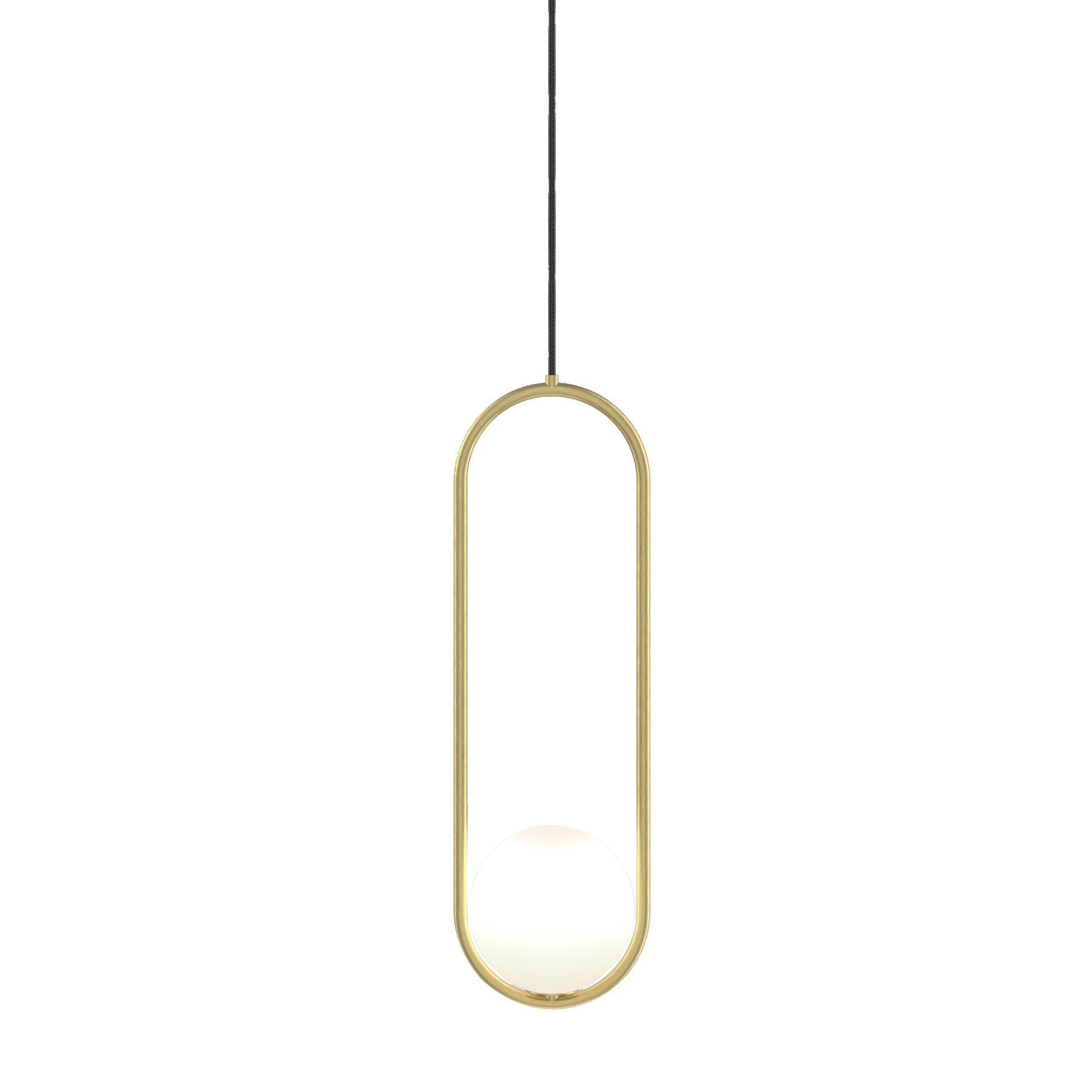 Pendant Light Brass Bent Glass 15W Adjustable Living Room Hallway Bedroom Modern Ceiling Lamp | Thomler