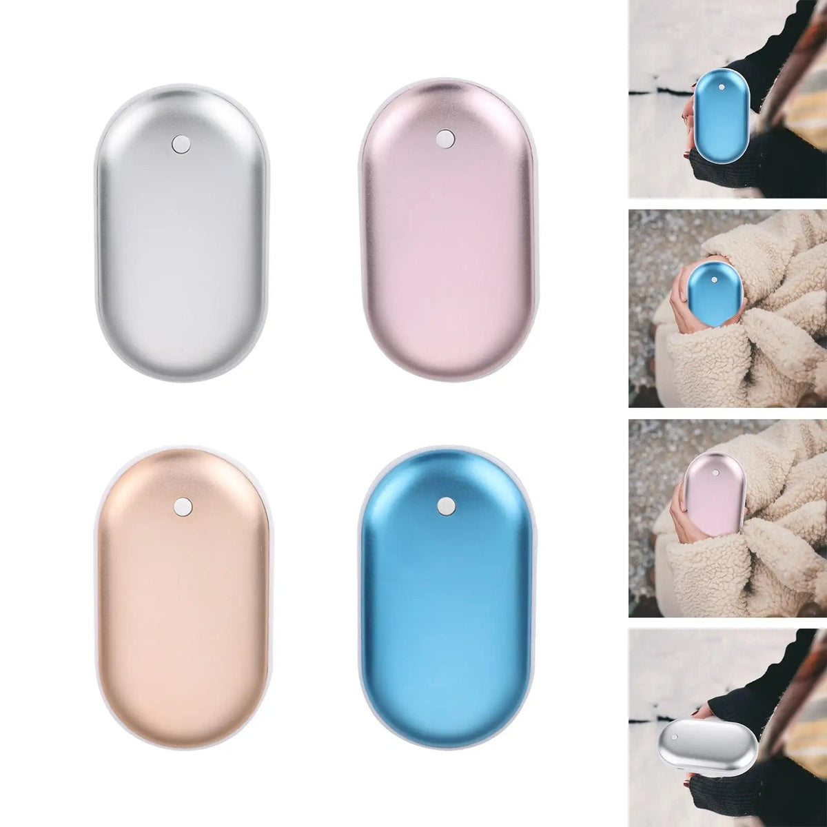 Pocket-Size Electric Heater for Hands – Dual-Sided Warmth, 3 Heat Levels, USB-C Recharge – Winter Travel Companion | Thomler