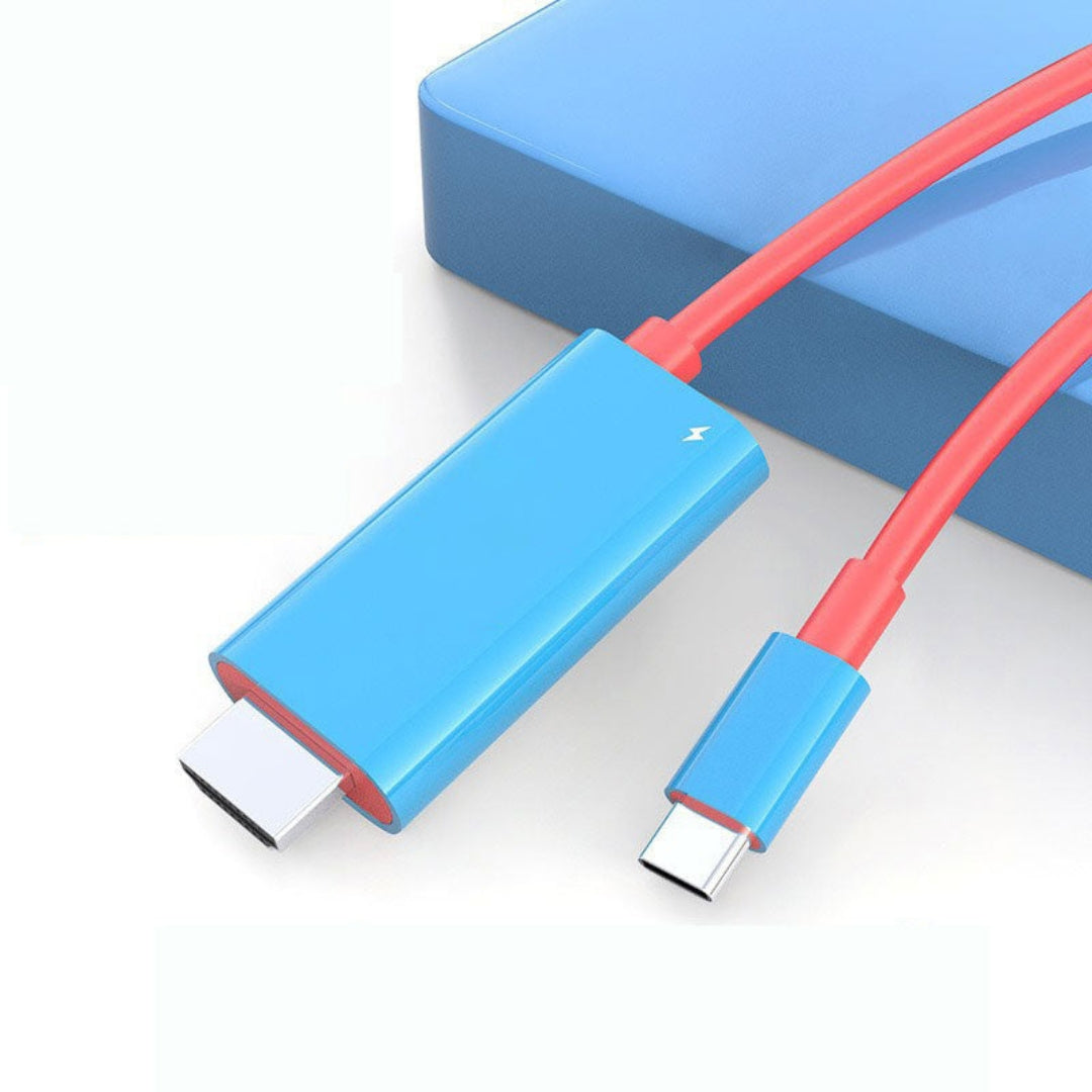 USB-C to HDMI Cable with Power Delivery Fast Charging – 6.6 ft Adapter Cord for Gaming Console, Phone, Tablet & Laptop Display Output | Thomler