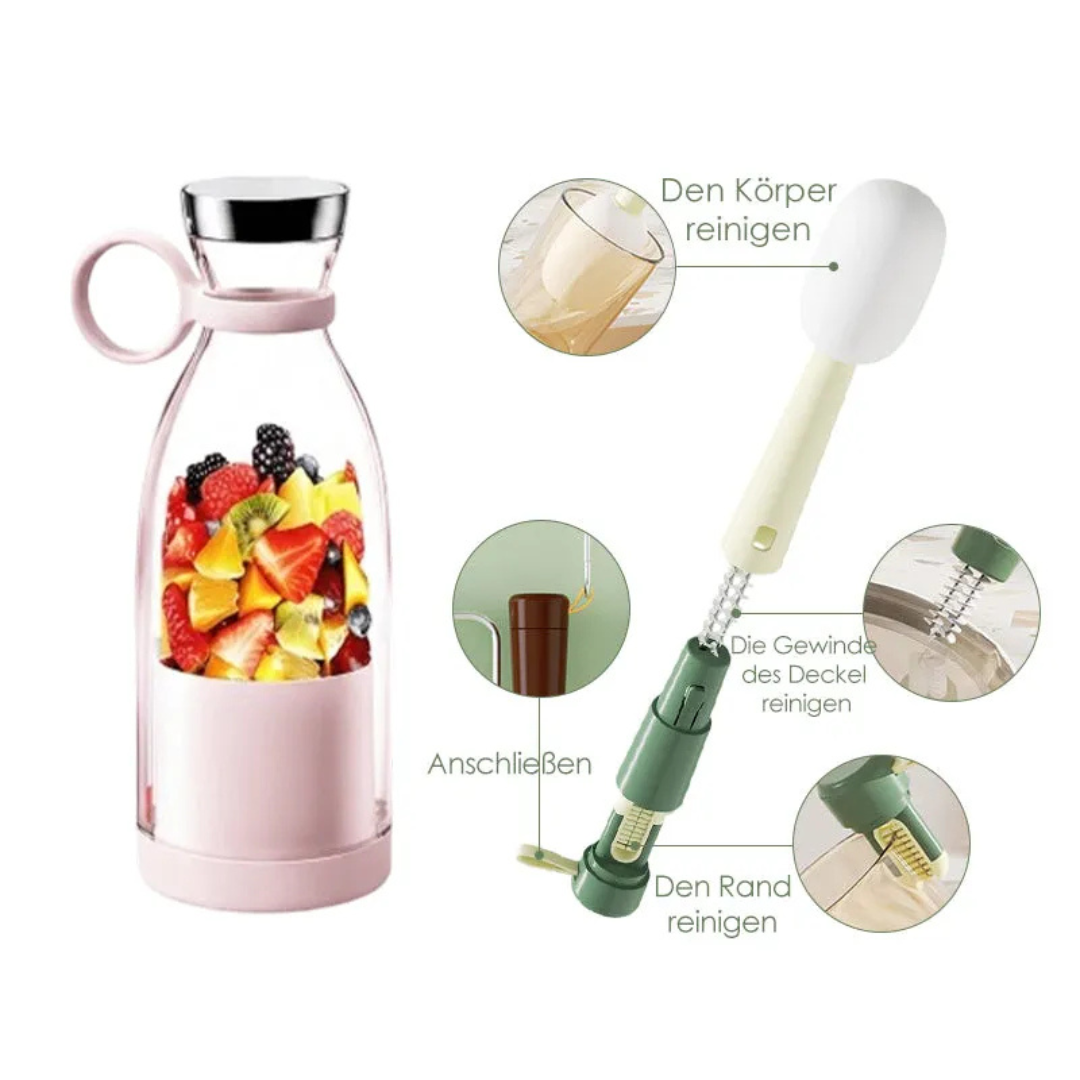 Rechargeable Personal Blender Bottle with USB Charging for Smoothies Shakes & Protein Drinks – Portable Single Serve Blender Mixer Cup for | Thomler