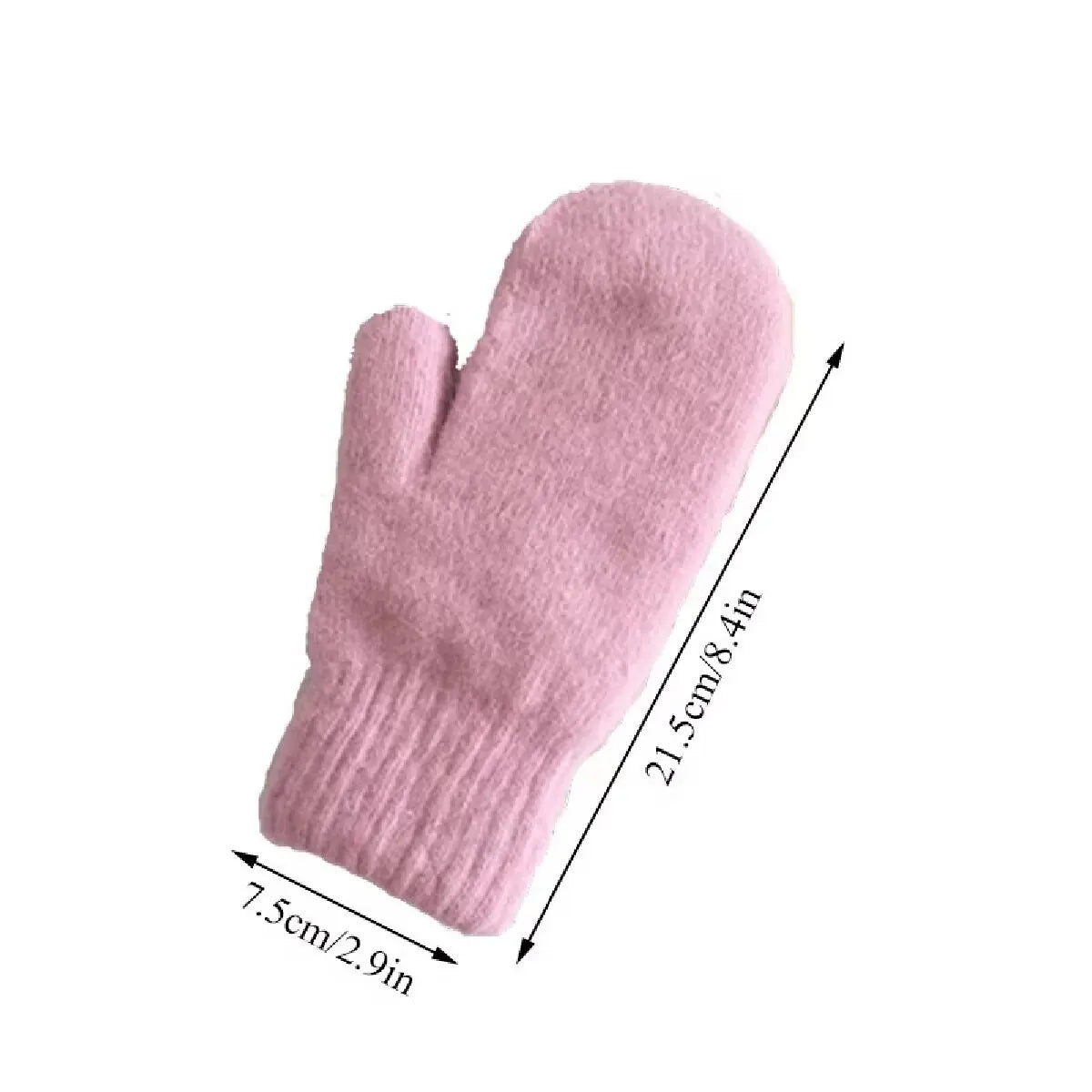 Plush Fleece-Lined Hand Warmers for Women – Soft Full-Finger Winter Gloves in Solid Colors | Thomler