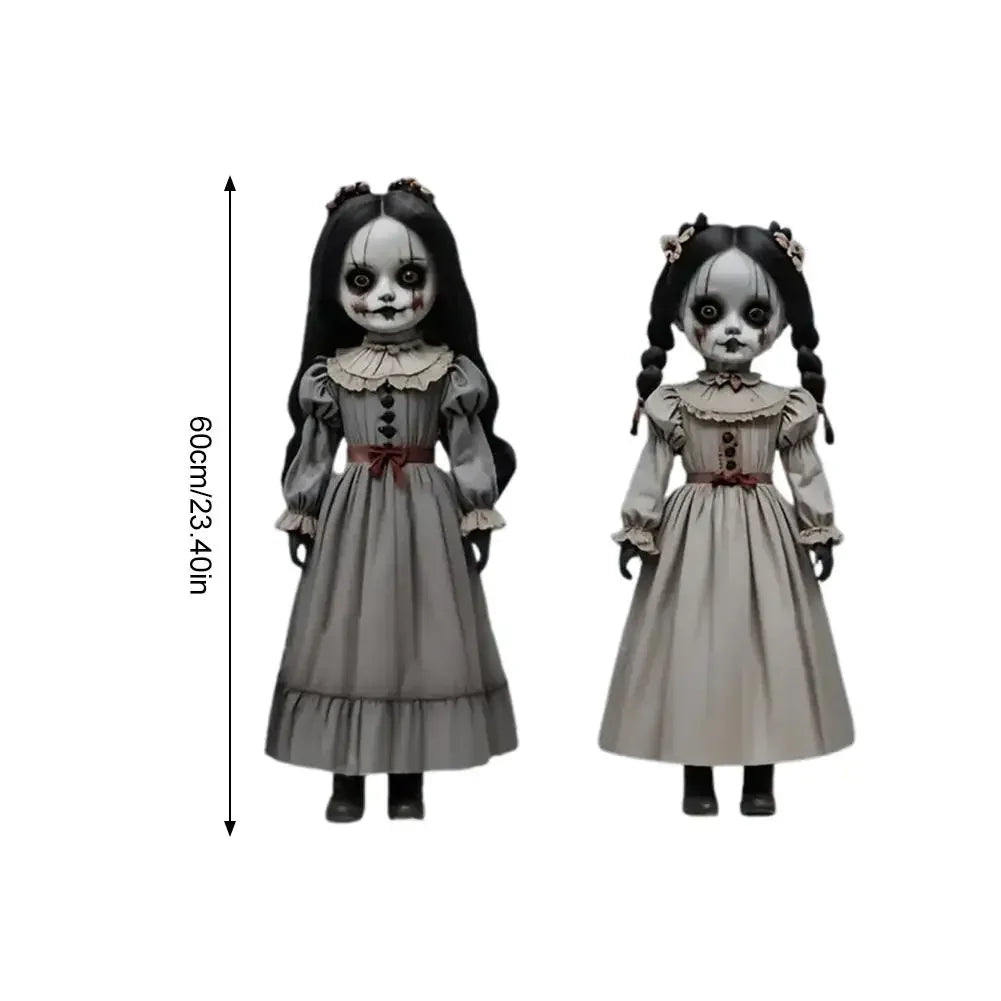 Outdoor Halloween Ghost Figurines with Ground Stakes for Yard Displays – 2 Pack | Thomler