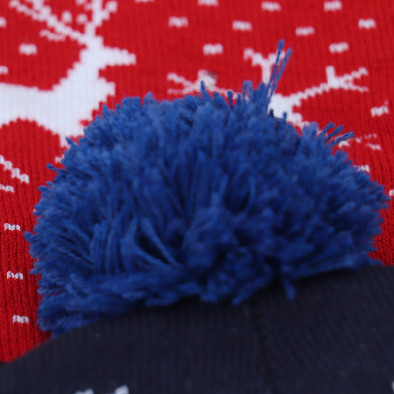 Illuminated Holiday Knit Cap with LED Lights – Festive Winter Beanie for Christmas Parties | Thomler