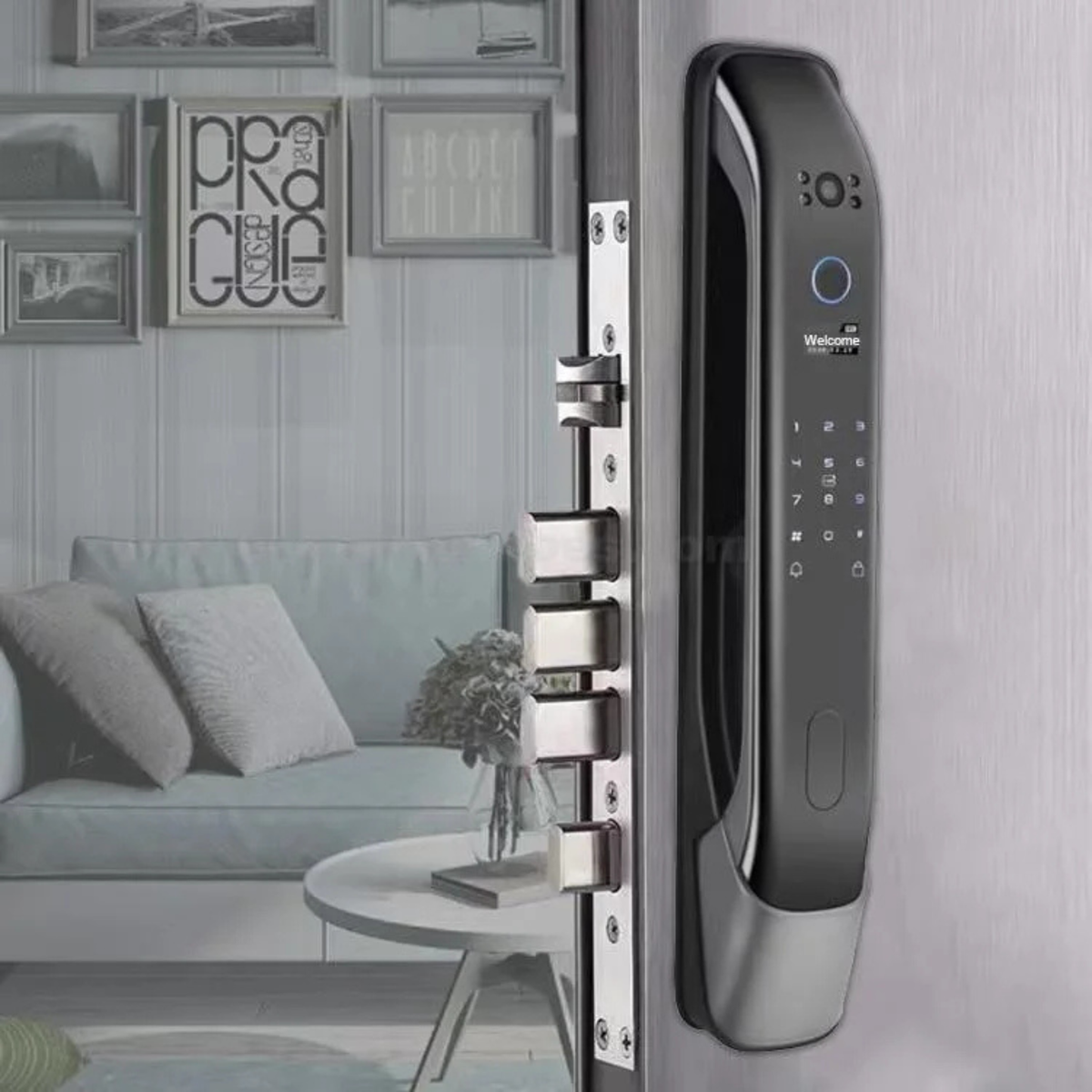 Facial Recognition Electronic Entry System with Video Intercom & Fingerprint Access | Thomler
