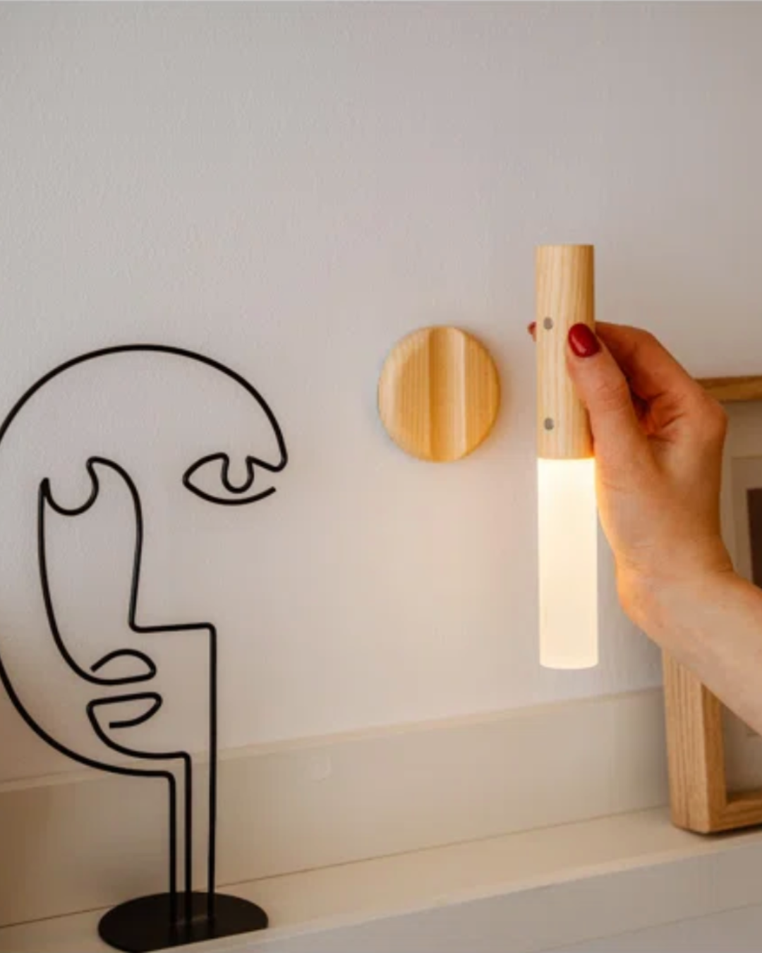 Motion Sensor Wall Light with Rechargeable Battery & Detachable Flashlight Mode for Hallways Bedrooms Stairs Cordless Wireless LED Sconce Ma | Thomler