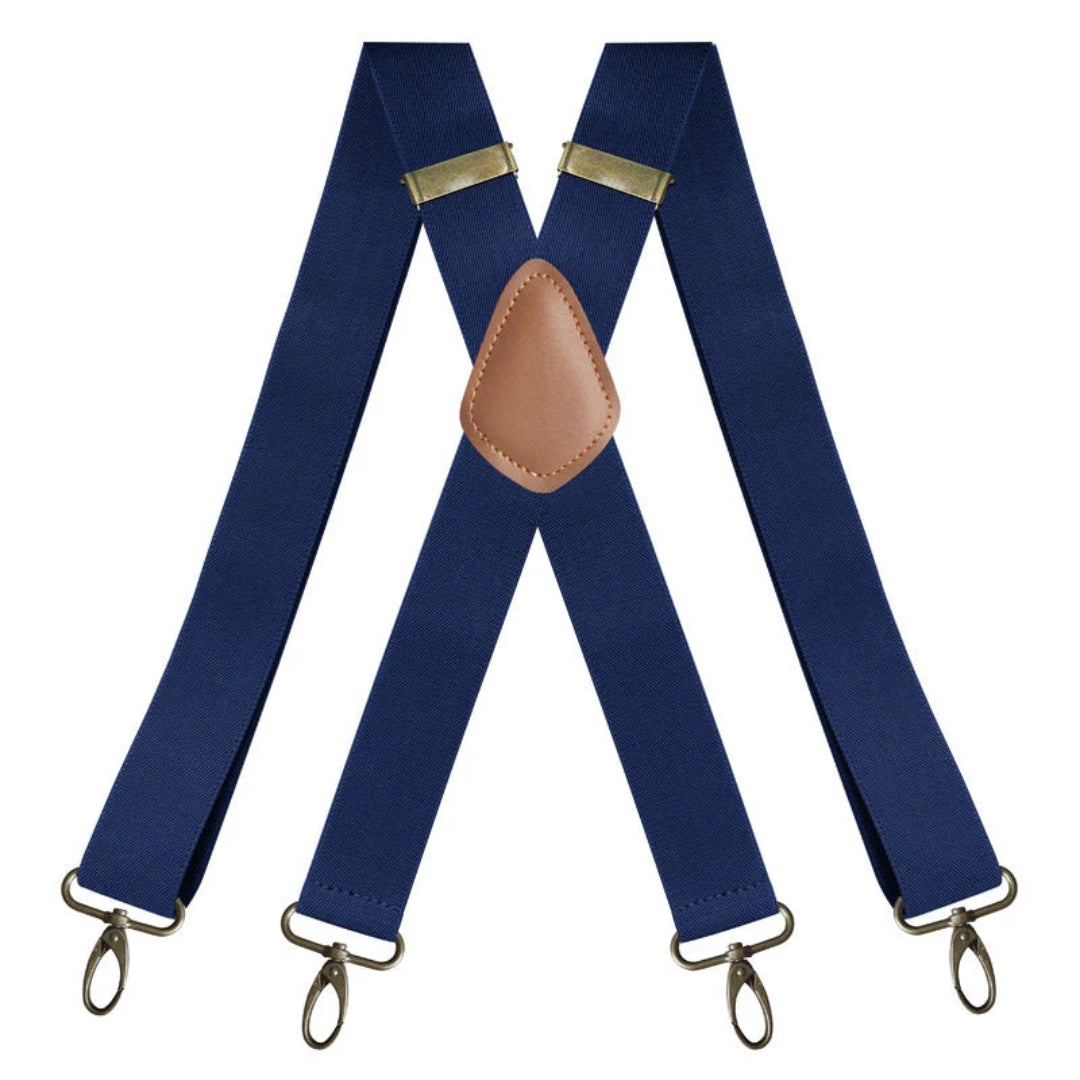 Adjustable X-Back Suspenders with Metal Clips for Men – Elastic Dress Braces for Formal & Casual Wear | Thomler