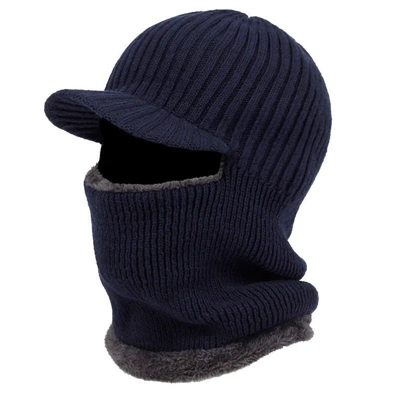 Fleece-Lined Winter Face Cover with Visor for Skiing, Snowboarding & Cold Weather | Thomler