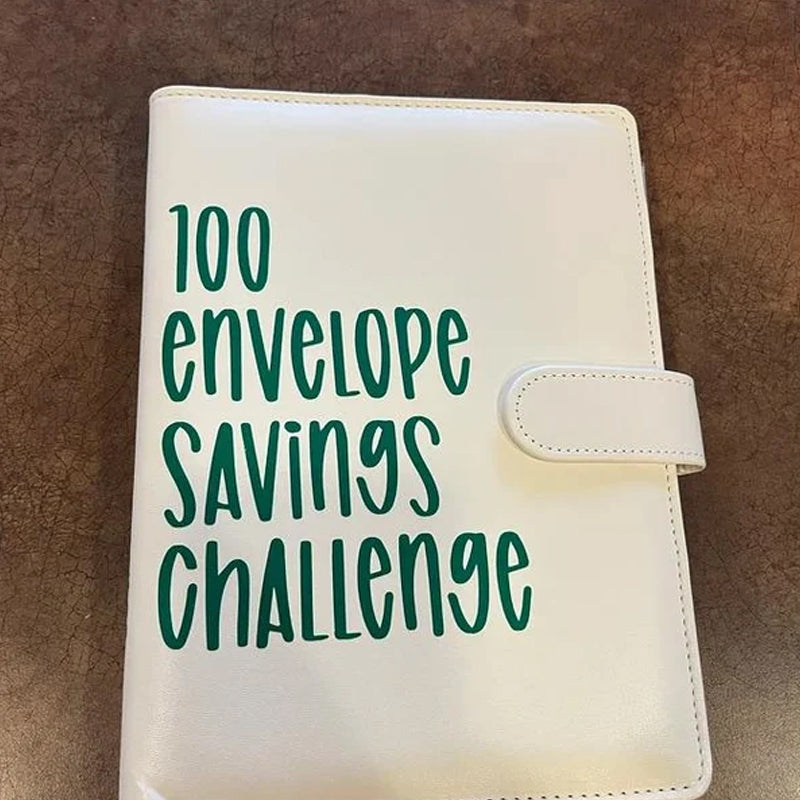 Cash Savings Tracker Organizer with 100 Labeled Pockets – Money Management Planner System – A5 Budget Book with Reusable Chart for | Thomler