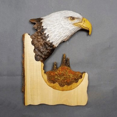 Hand-Carved Wooden Animal Wall Art Sculpture – Rustic 3D Wildlife Decor for Living Room, Bedroom & Office – Lightweight Hanging Home Accent | Thomler