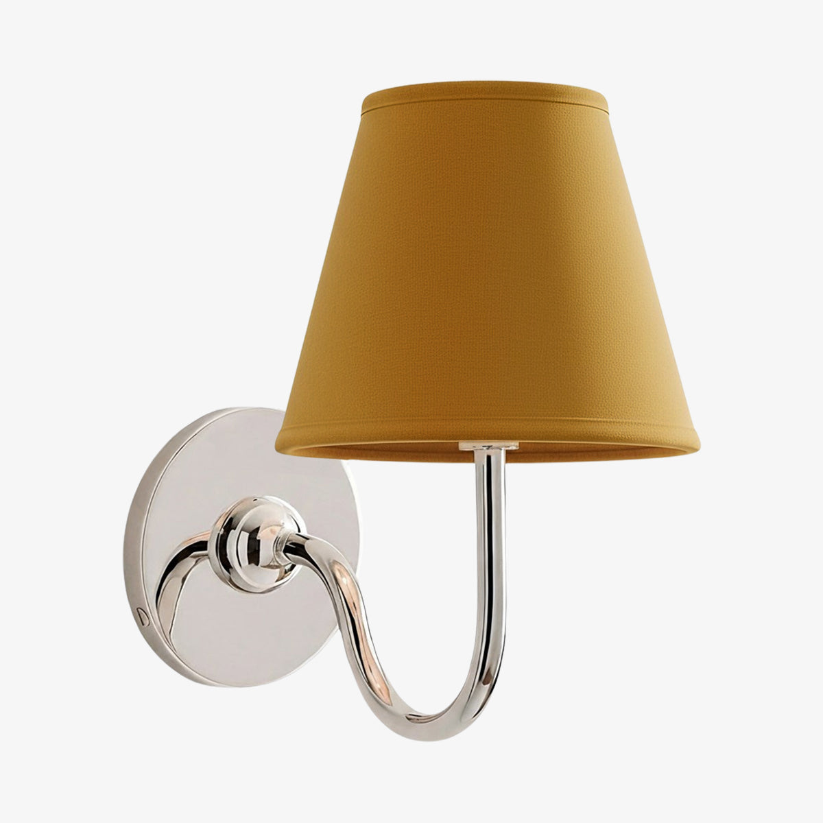 Brass Sconce with Fabric Drum Shade – 1 or 2 Light Hardwired Fixture for Bedroom, Hallway & Living Room | Thomler