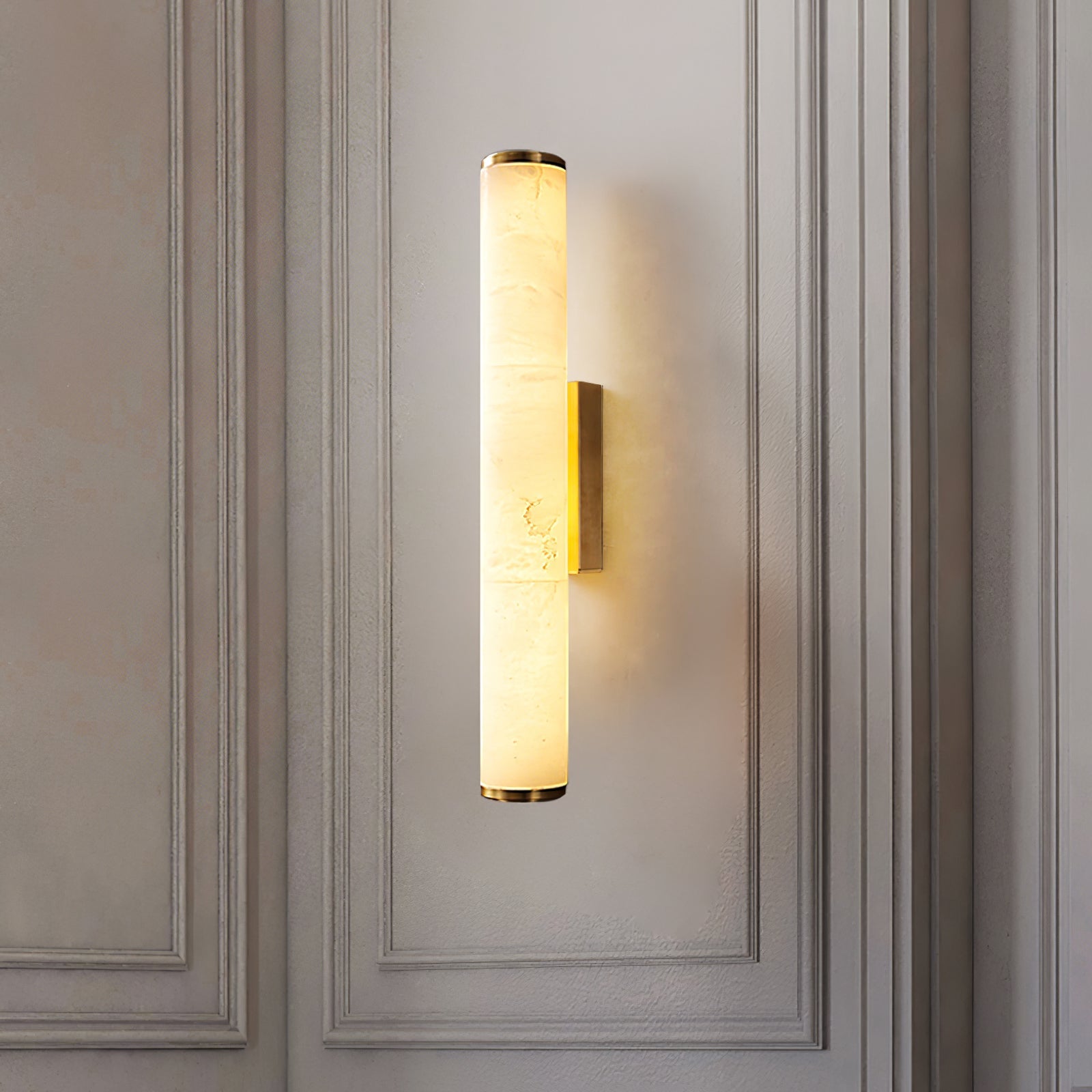 Wall Lamp Marble Copper Up To 31.5 in Warm LED Bedroom Hallway Modern Minimalist Sconce Lighting Fixture | Thomler