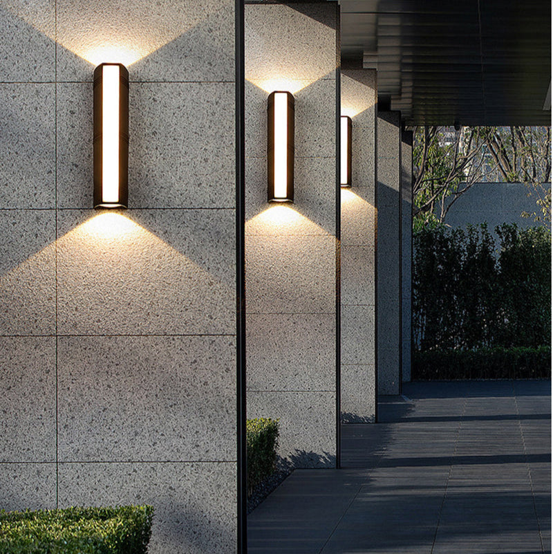 Outdoor Wall Light LED Waterproof Aluminum Modern Black for Patio Garden Entryway Exterior Lighting Fixture | Thomler