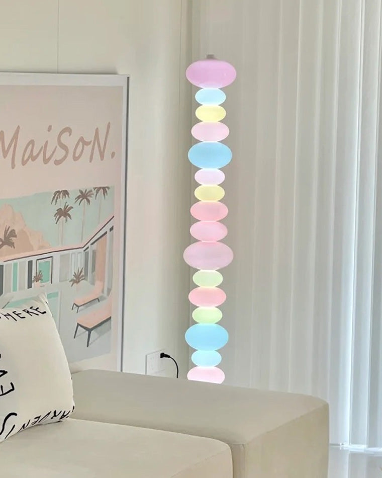 Floor Lamp Acrylic Candy Column 63 in Decorative Living Room Bedroom Lighting Accent | Thomler