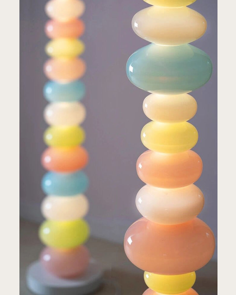 Floor Lamp Acrylic Candy Column 63 in Decorative Living Room Bedroom Lighting Accent | Thomler