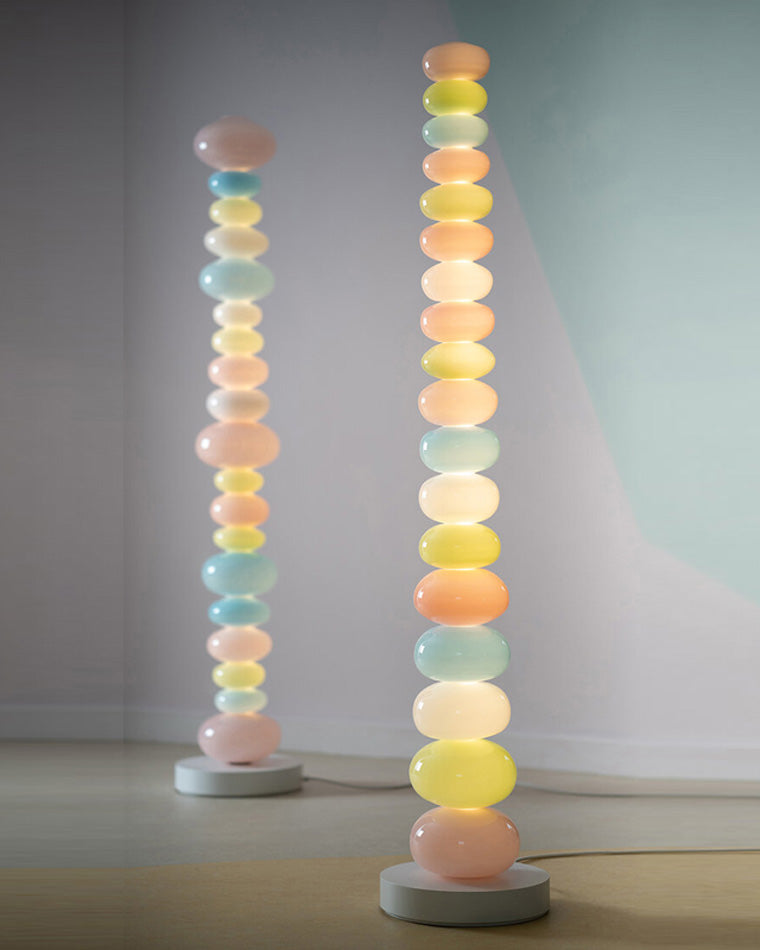 Floor Lamp Acrylic Candy Column 63 in Decorative Living Room Bedroom Lighting Accent | Thomler