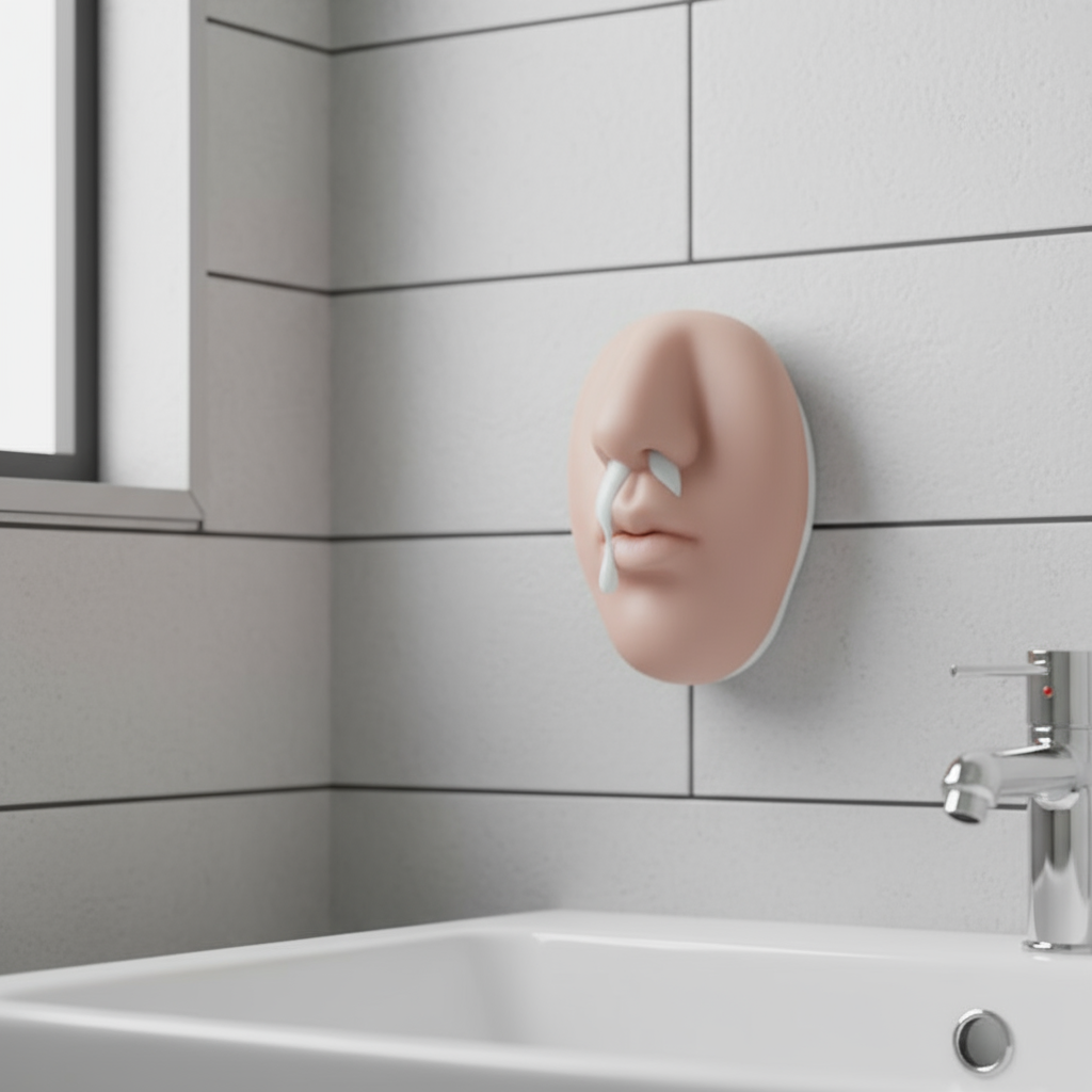 Silicone Nose Novelty Dispenser for Bathroom Pranks & Gag Gifts – Squeeze Fun Decor Wall Mount Joke Accessory for Kitchen Guest Surprise | Thomler