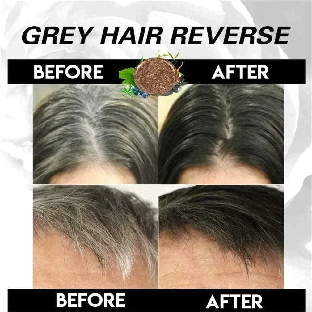 Herb-Infused Gray Coverage Shampoo – Natural Color Deposit, Gentle Daily Use, Ammonia-Free Formula | Thomler