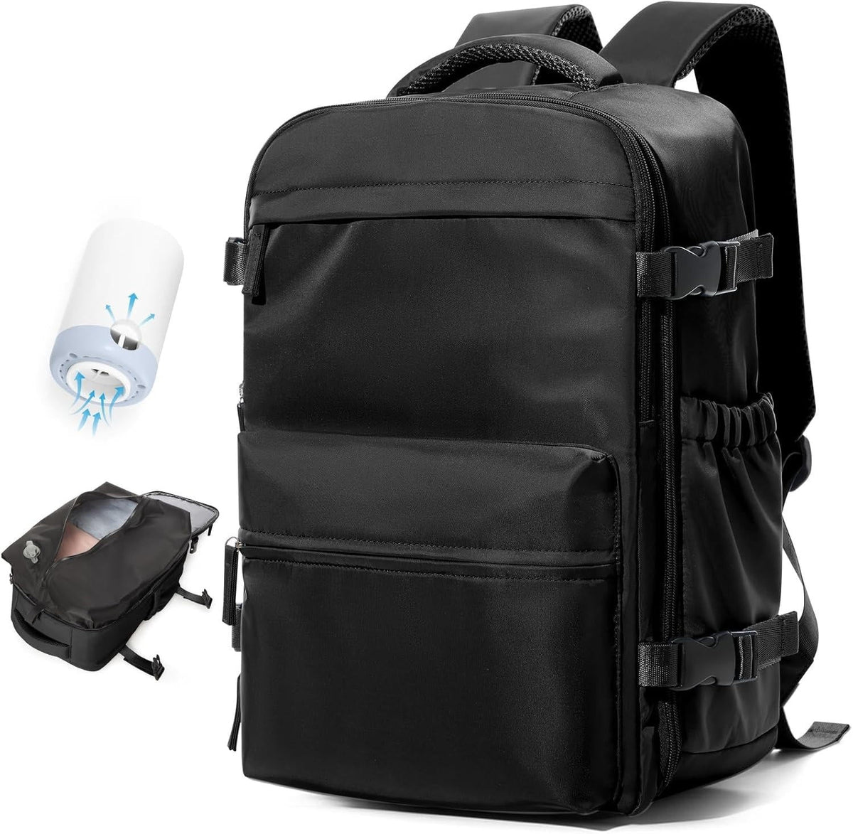 Compressible Laptop Backpack with Built-In Vacuum System for Work & Weekend Getaways | Thomler