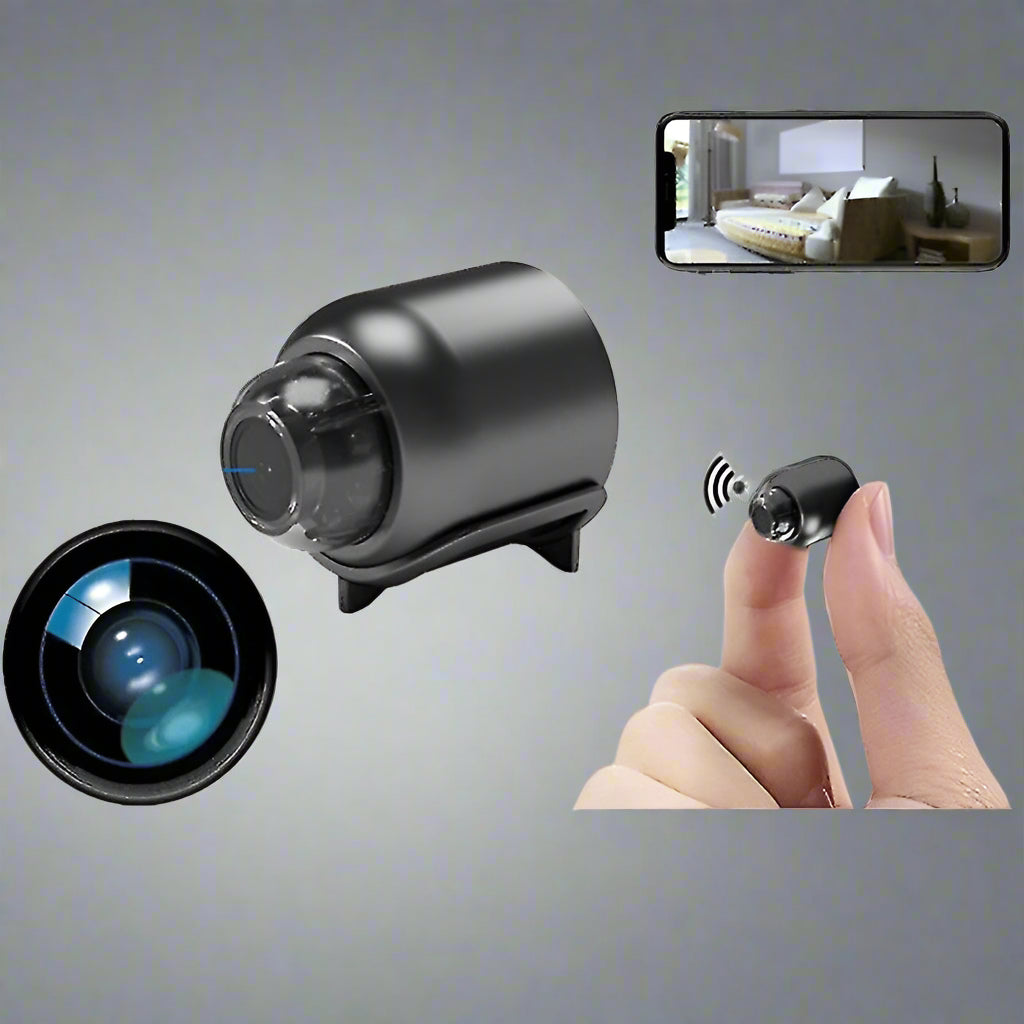 Security Camera Compact 2.0 cm Wireless Indoor Monitoring WiFi 1080P HD Motion Detection Night Vision Mini Surveillance Camera | Thomler