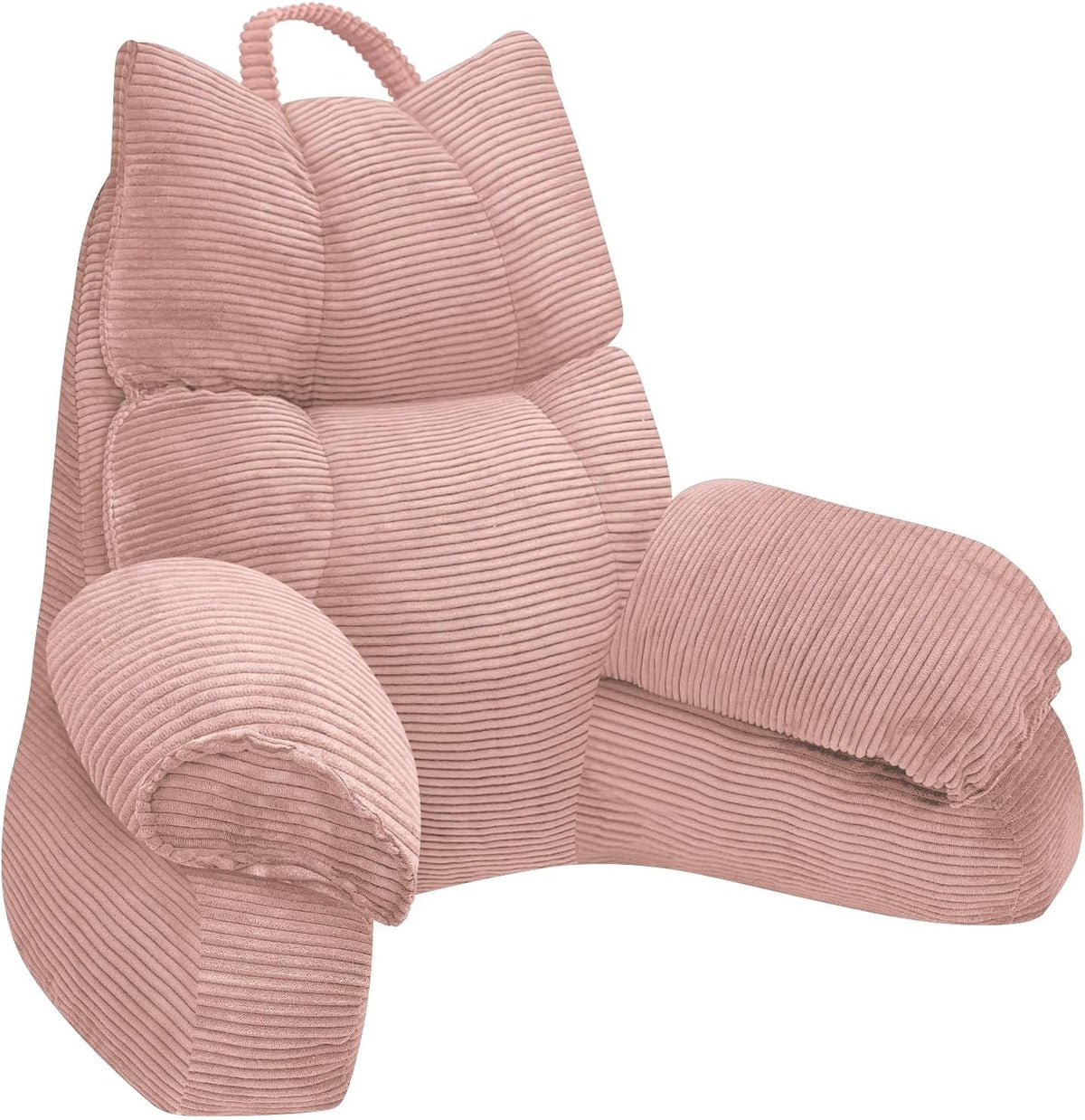 Reading Pillow with Arms Memory Foam Back Support for Bed Gaming Chair Rest Lounge Cushion Adult Backrest Seated Position Dorm Room | Thomler