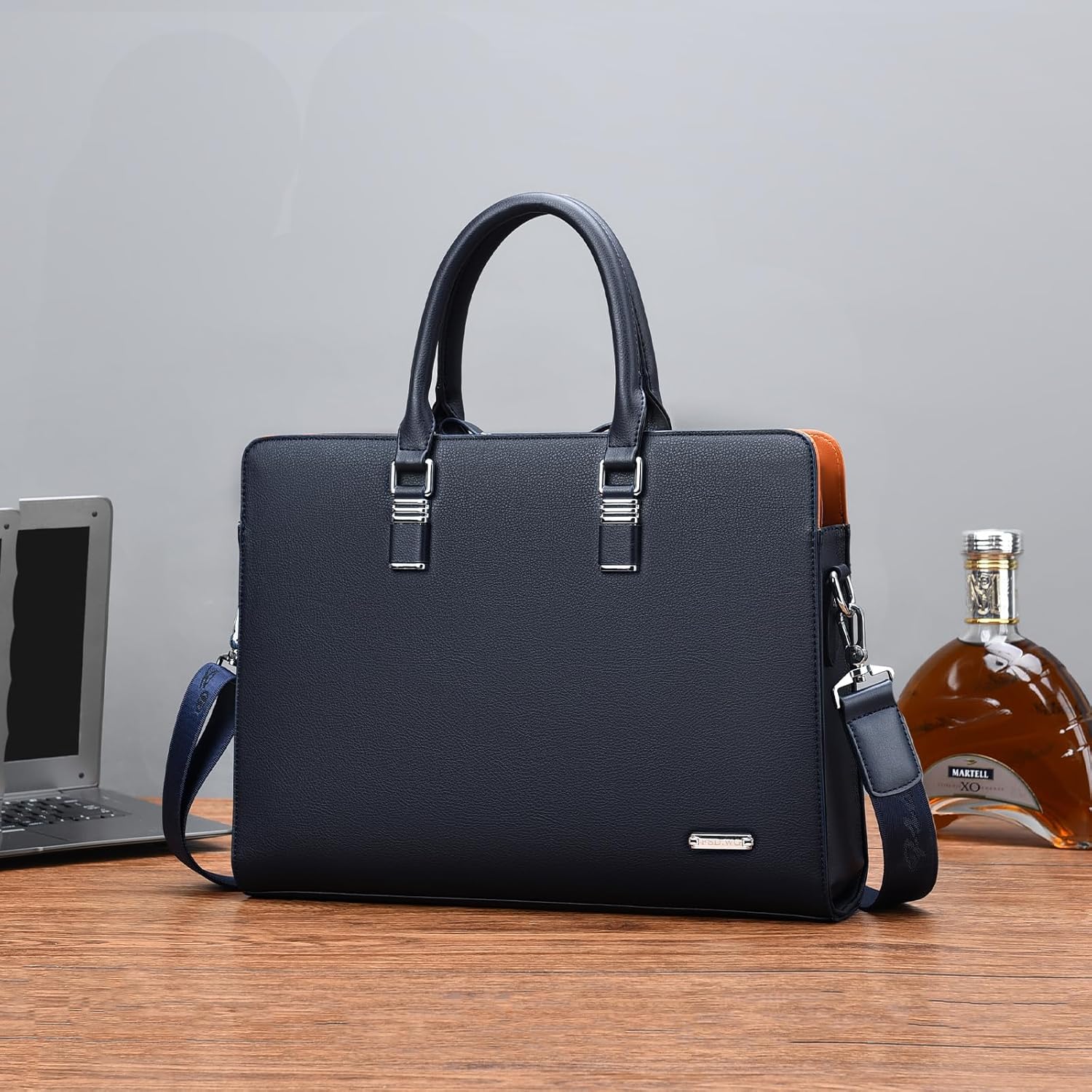 Executive Leather Laptop Bag 15.6-Inch for Work Travel School Office Business Men Women Professionals | Thomler