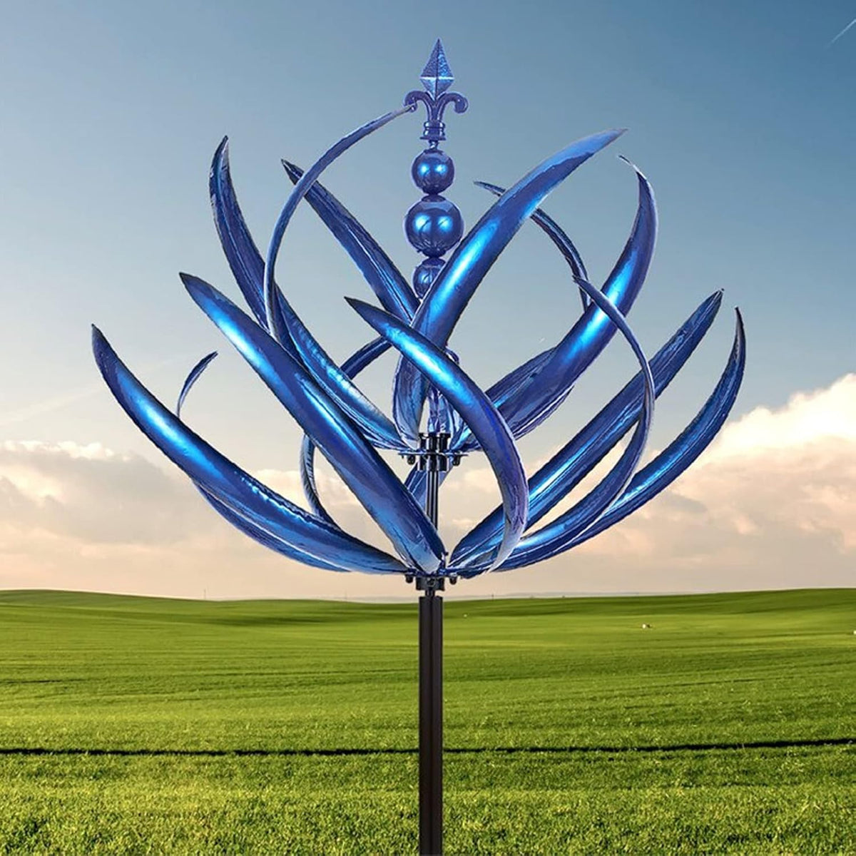 Spinning Wind Sculpture for Yard & Patio – 3D Kinetic Metal Spinner with 360° Motion | Thomler
