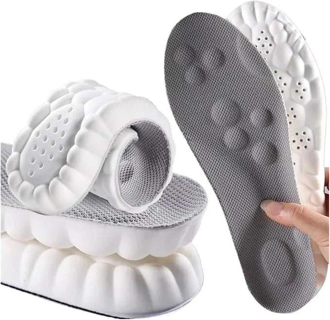 Cushioned Foot Inserts with Heel Protection for Sneakers Boots Work Shoes All-Day Comfort Arch Support Pain Relief Breathable Shoe Liners | Thomler