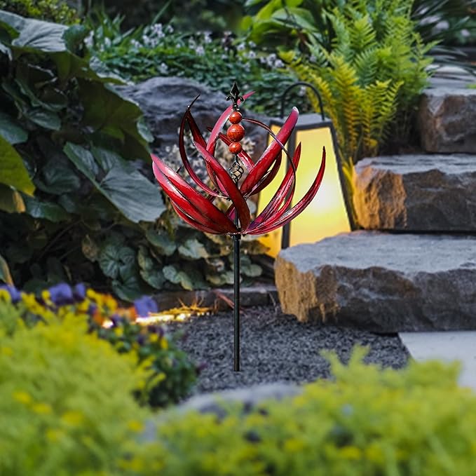 Spinning Wind Sculpture for Yard & Patio – 3D Kinetic Metal Spinner with 360° Motion | Thomler