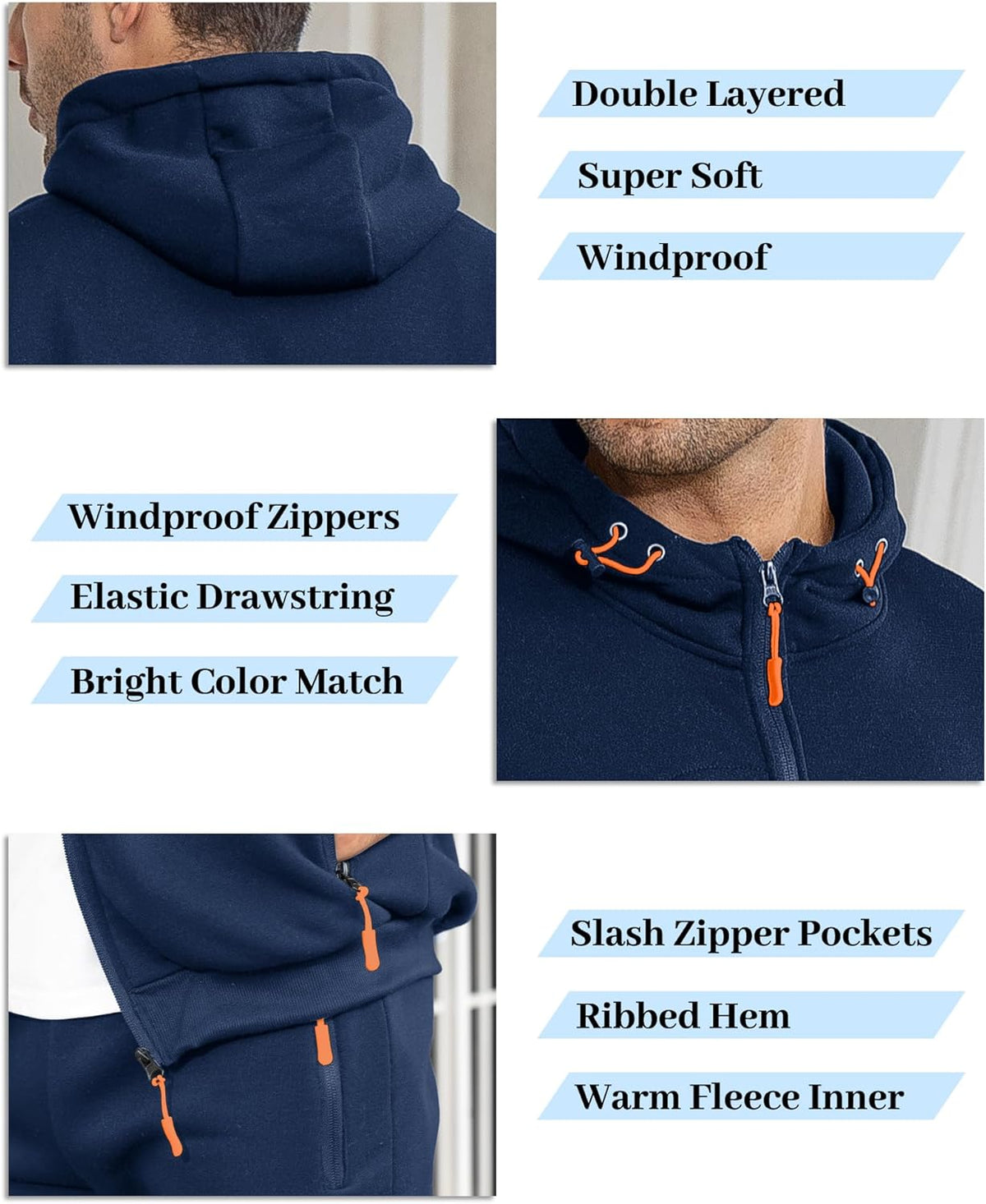 Men's Athletic Two-Piece Jogger Set with Pullover and Pants – Lightweight Breathable Tracksuit for Training, Gym & Casual Lounge Wear | Thomler