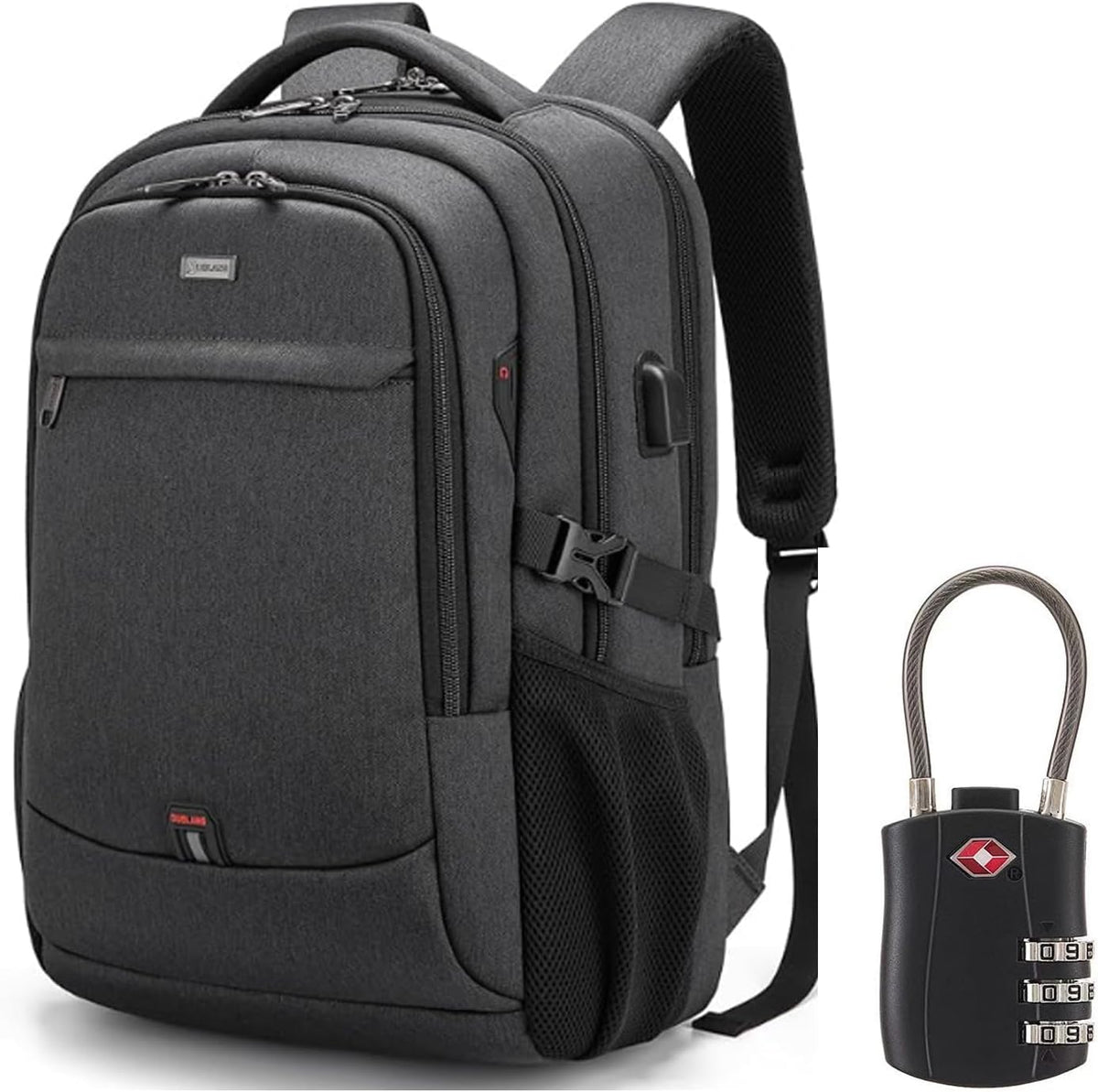 Business Commuter Backpack with Laptop Compartment, USB Charging Port & Anti-Theft Pocket for Work, School & Travel | Thomler