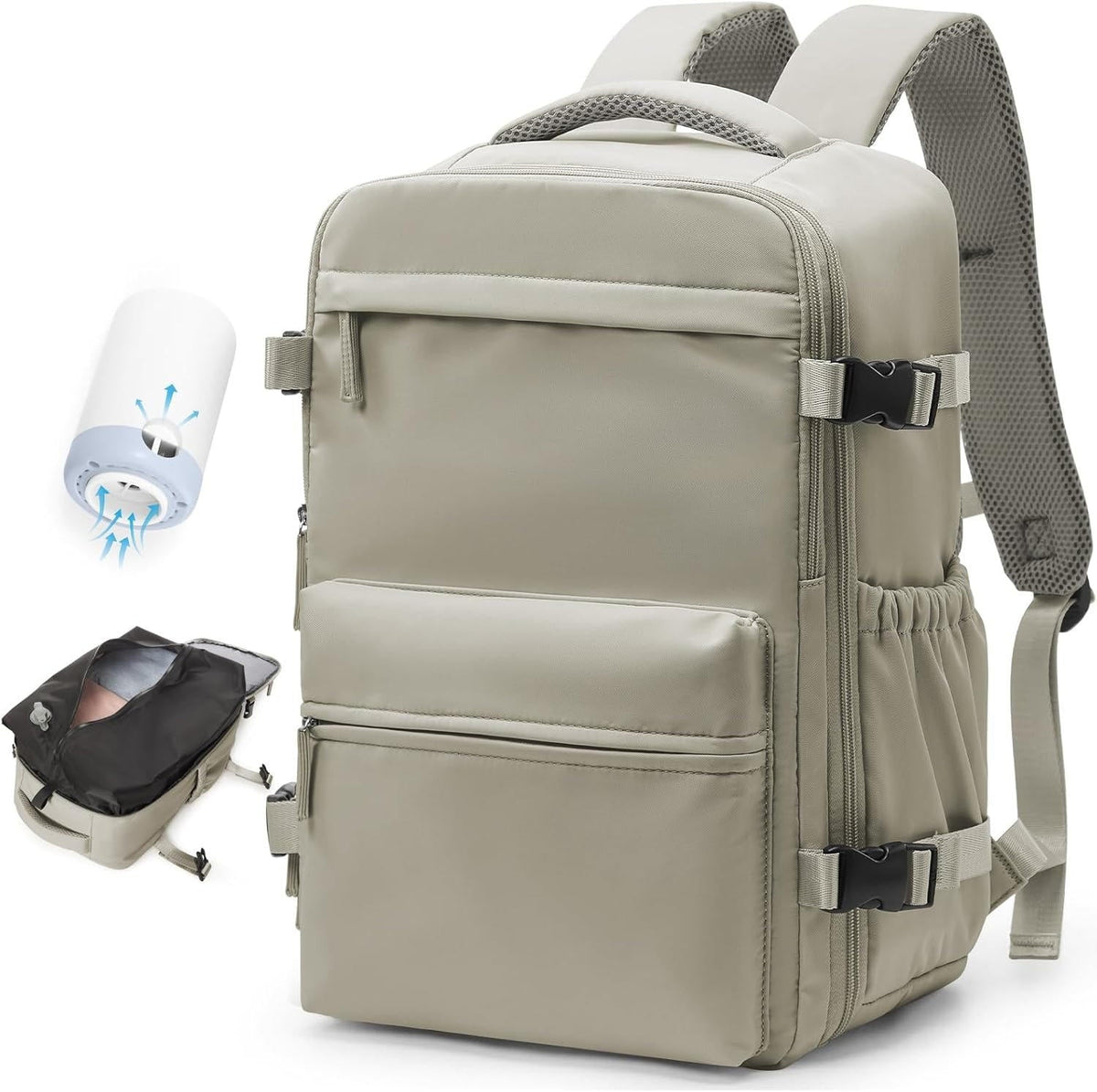 Compressible Laptop Backpack with Built-In Vacuum System for Work & Weekend Getaways | Thomler
