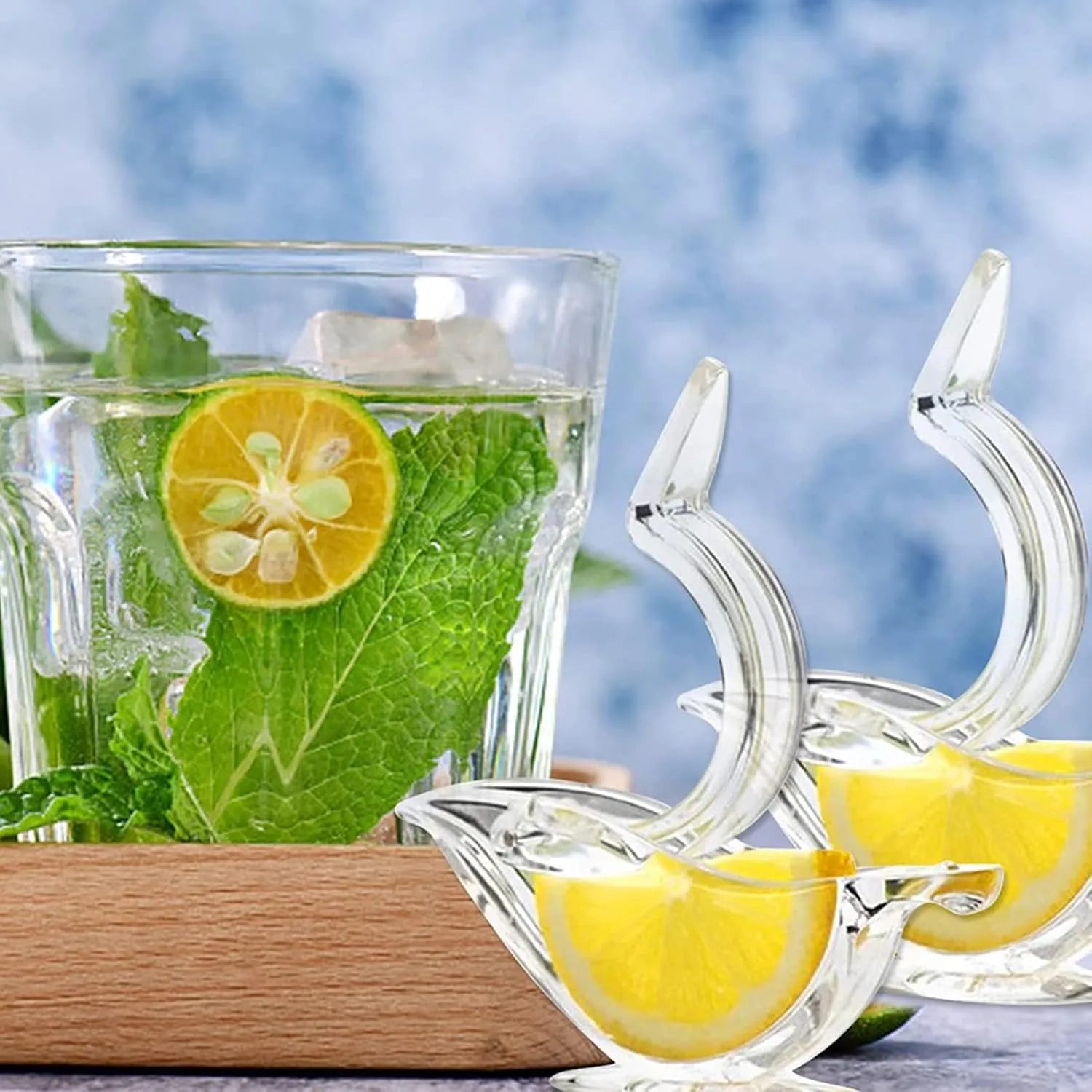 Handheld Citrus Press for Fresh Lemon Lime Orange Juice Kitchen Tool Easy Squeeze No Mess Beverage Cocktail Drink Maker Tea Water Fish Salad | Thomler
