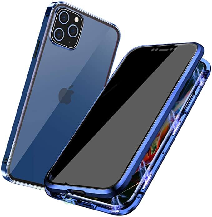 Magnetic Privacy Glass iPhone Case with 360° Drop Protection & Anti-Spy Screen | Thomler