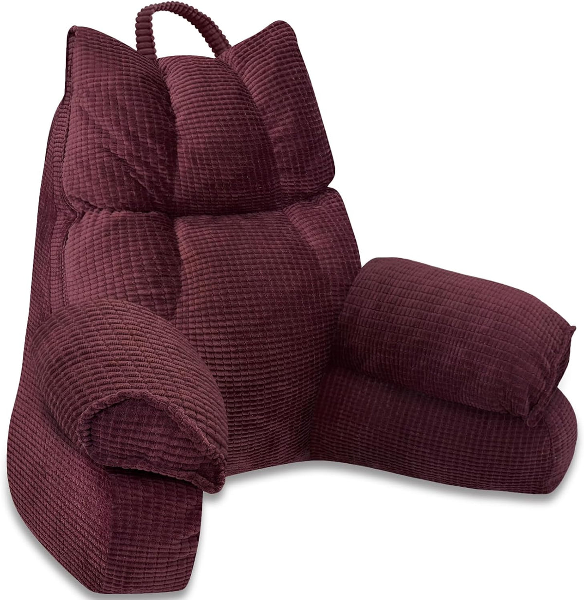 Reading Pillow with Arms Memory Foam Back Support for Bed Gaming Chair Rest Lounge Cushion Adult Backrest Seated Position Dorm Room | Thomler