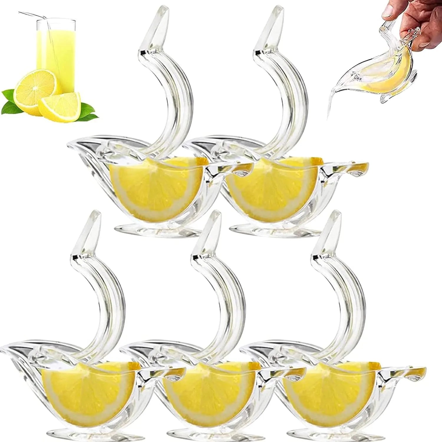 Handheld Citrus Press for Fresh Lemon Lime Orange Juice Kitchen Tool Easy Squeeze No Mess Beverage Cocktail Drink Maker Tea Water Fish Salad | Thomler