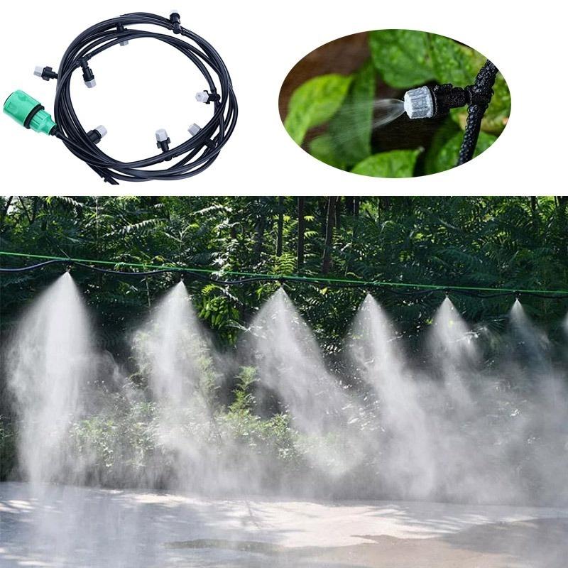 Adjustable Drip Irrigation System – 33 ft Hose with 10 Nozzles – Automatic Plant Watering for Garden Greenhouse & Patio | Thomler