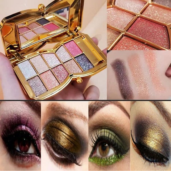 ShimmerGlam Pro – 10-farbige Glitzerpalette | 50% RABATT